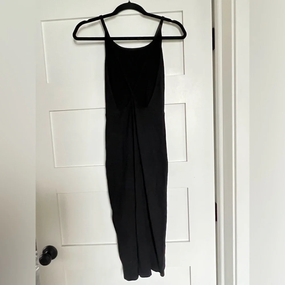 Reformation Knit Midi Dress Cross Strap Open Back - Picture 4 of 5